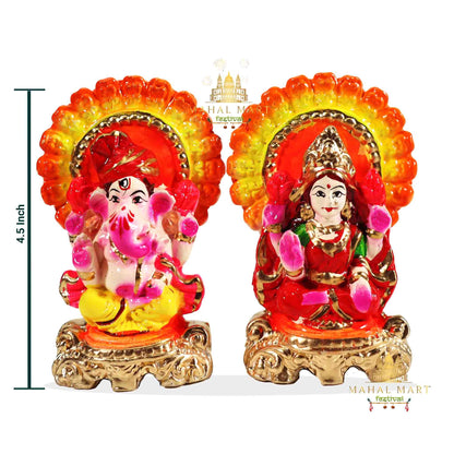 Colourful Idol of Laxmi Ganesh