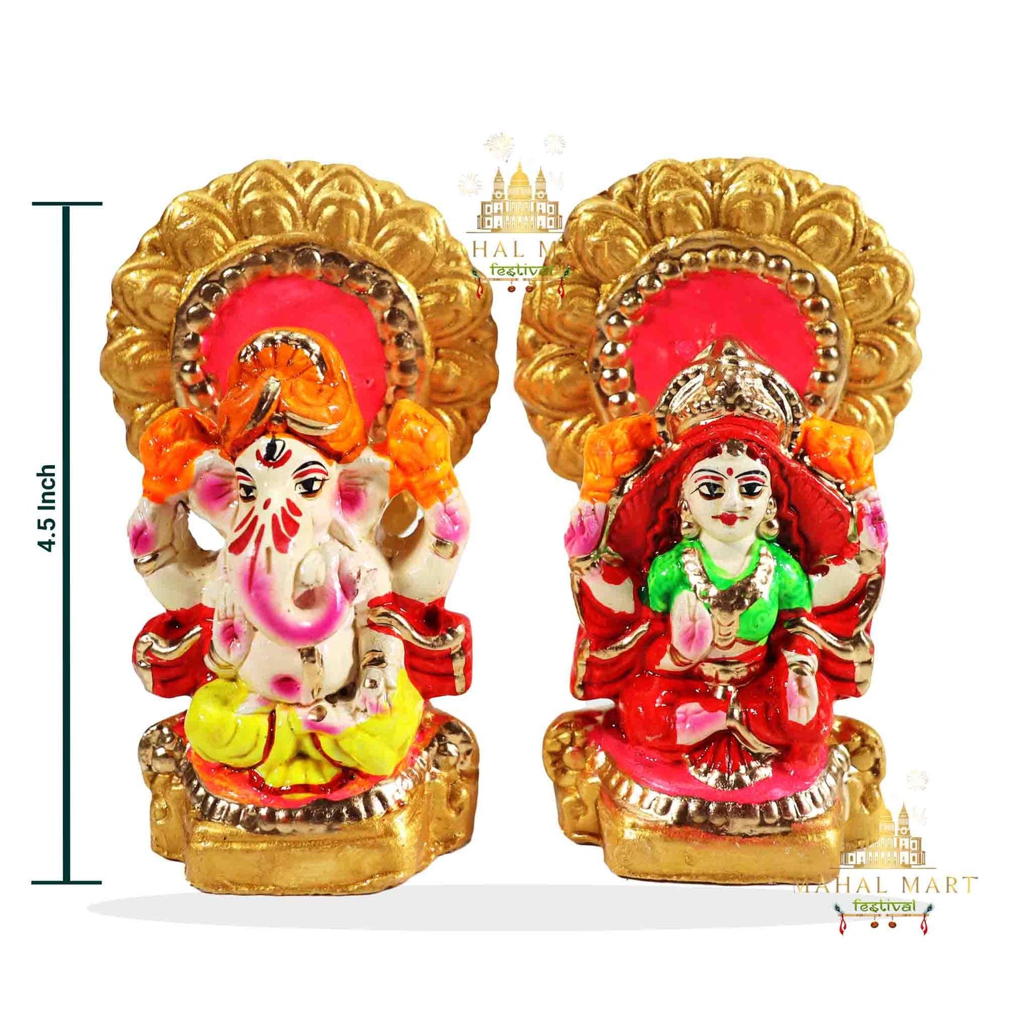 Colourful Idol of Laxmi Ganesh