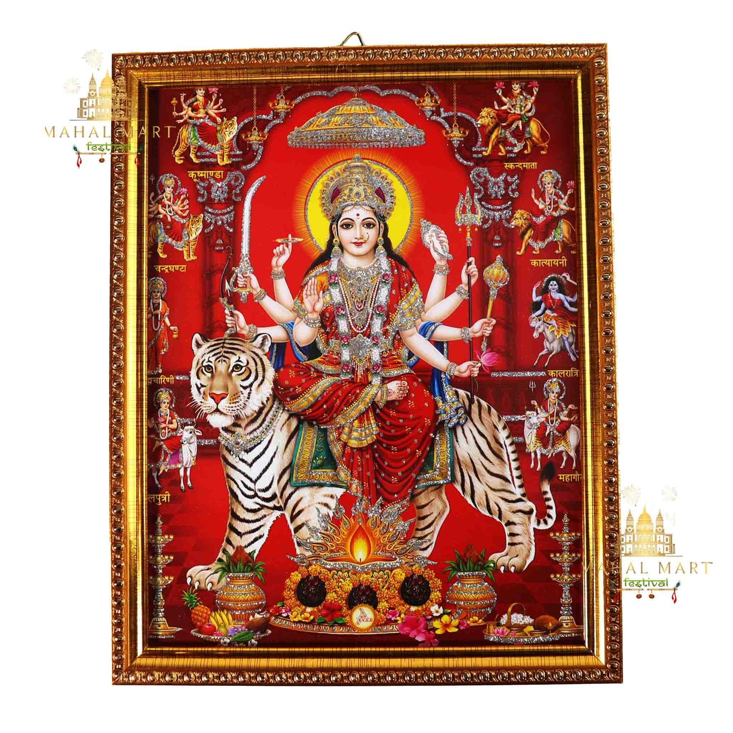 Durga Mata Photo with Frame