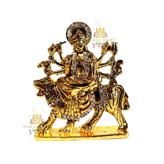 Golden Durga Car Charm