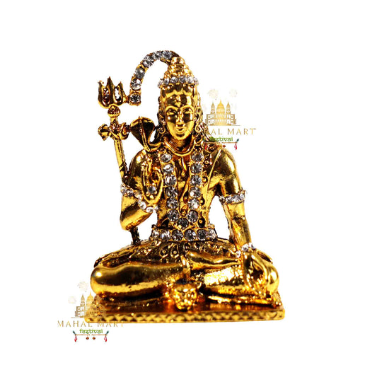 Golden Shiva Car Charm