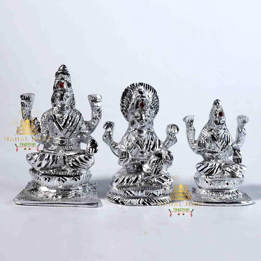 Silver-Painted Laxmi Mata