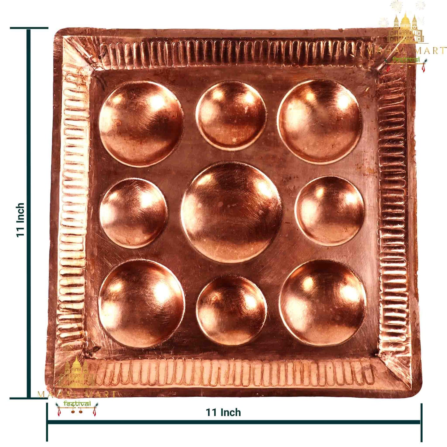 Copper Square Naukhandey Puja Thali