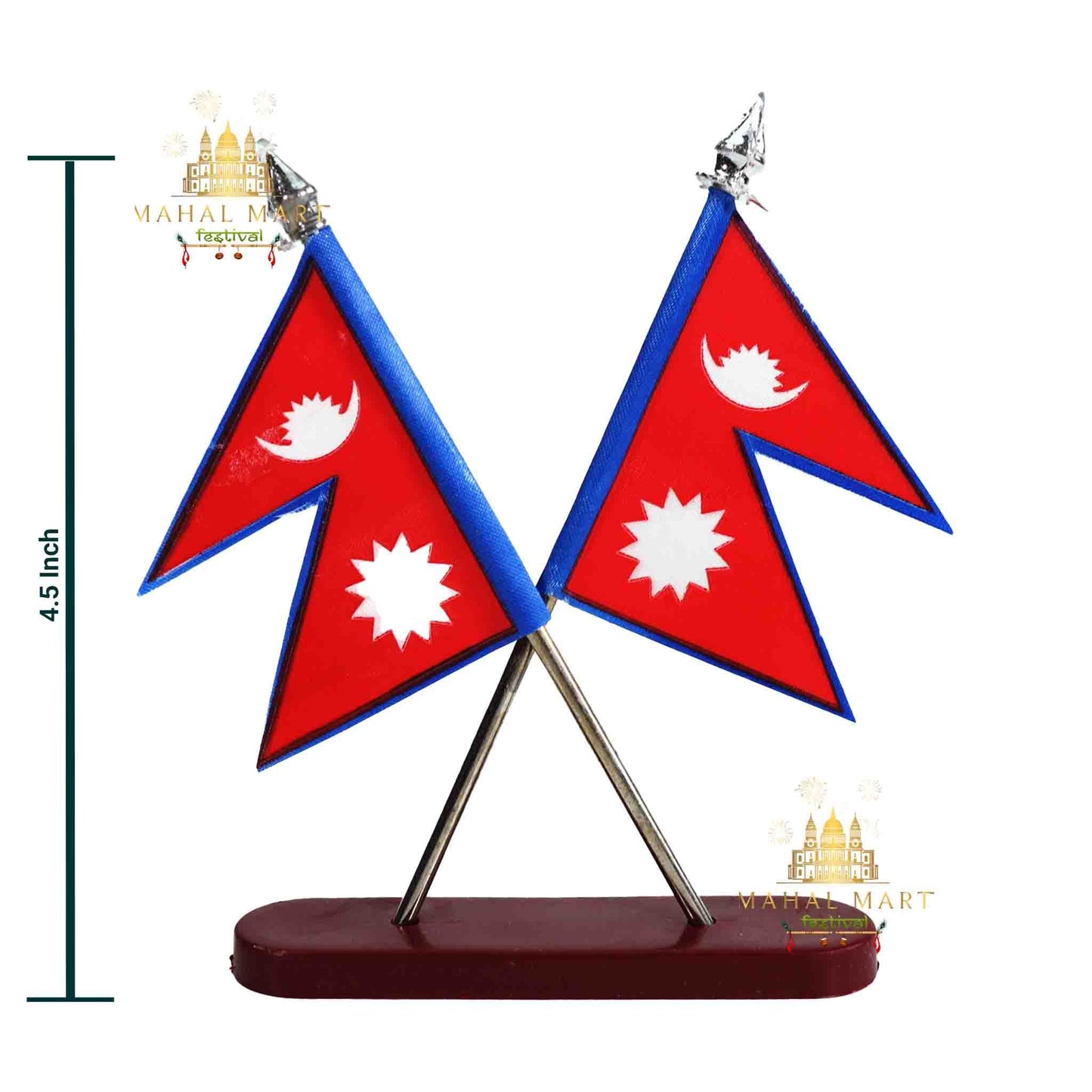 Nepali Flag Double Cross Stand