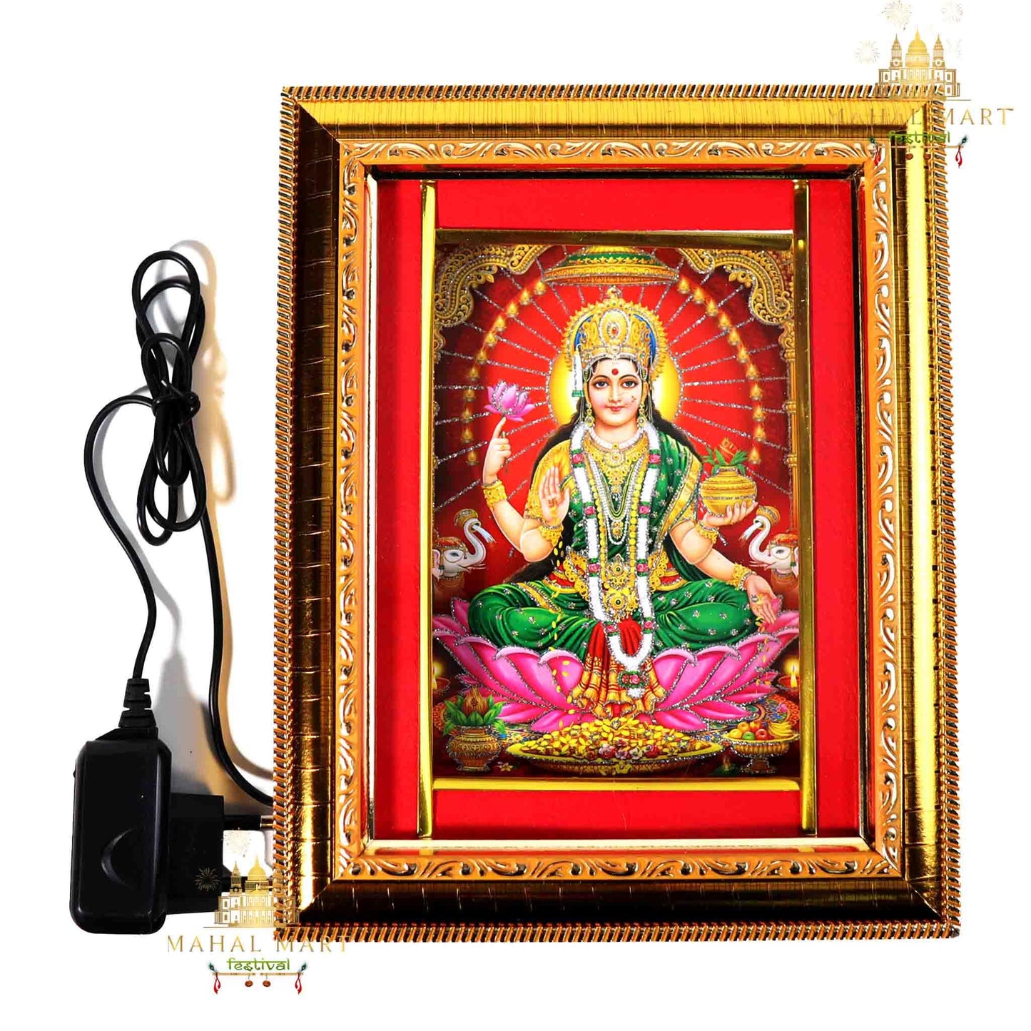 Sacred Mata Laxmi Photo Frame with Light