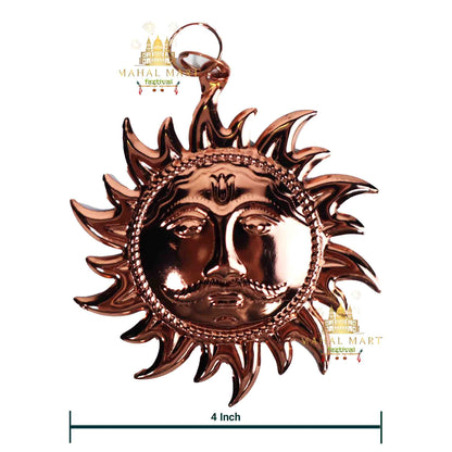 Radiant Copper Sun Decor