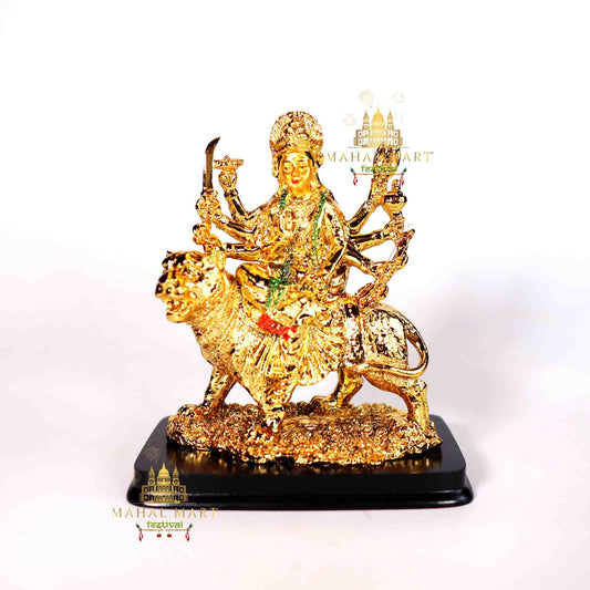 Sacred Golden Durga Mata Statue 6inch