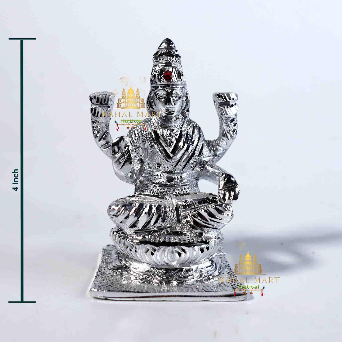 Silver-Painted Laxmi Mata