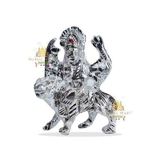 Durga Idol (Silver Painted) - Mahal Mart
