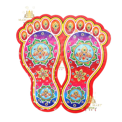 Diwali Laxmi Feet Sticker - Mahal Mart
